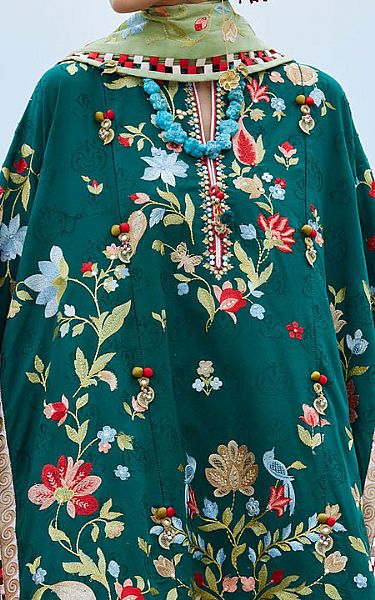 Elan Green Lawn Suit | Pakistani Lawn Dress in USA- Image 2