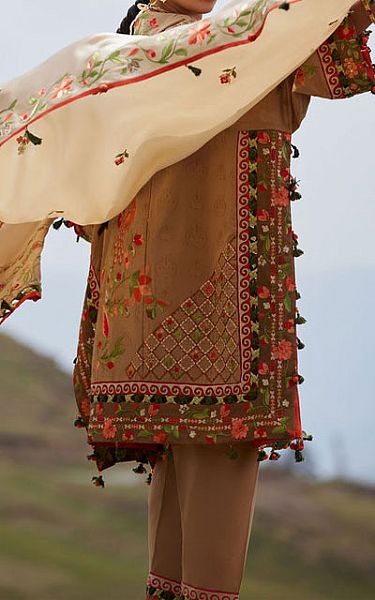 Elan Brown Lawn Suit | Pakistani Lawn Dress in USA- Image 2
