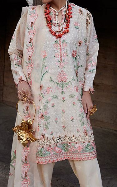 Elan Ivory/Pink Lawn Suit | Pakistani Lawn Dress in USA- Image 2