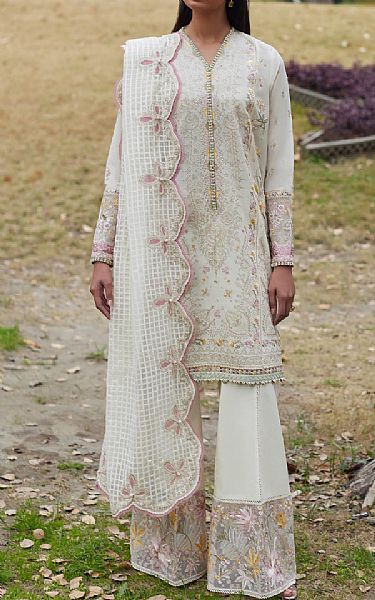 Elan Off-white Lawn Suit | Pakistani Lawn Suits- Image 1