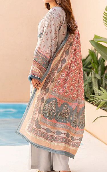Ellena Light Grey Lawn Suit | Pakistani Lawn Dress in USA- Image 2