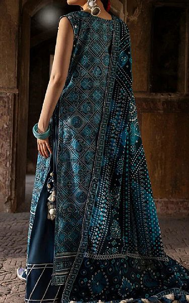 Ellena Turquoise Lawn Suit | Pakistani Lawn Dress in USA- Image 2