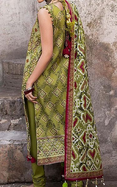 Ellena Olive Lawn Suit | Pakistani Lawn Dress in USA- Image 2