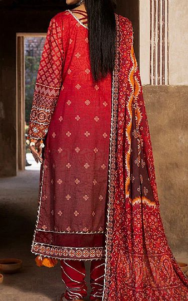 Ellena Scarlet Lawn Suit | Pakistani Lawn Dress in USA- Image 2