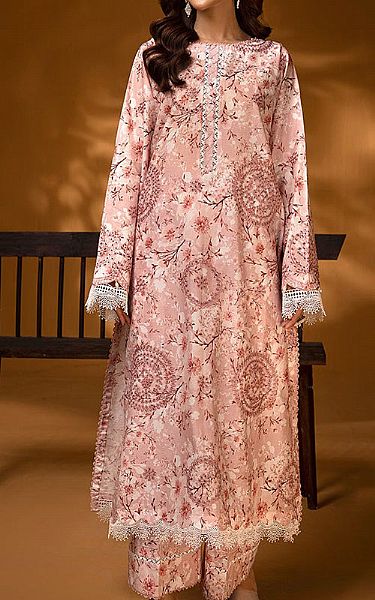 Ellena Tea Pink Lawn Suit (2 Pcs) | Pakistani Lawn Dress in USA- Image 1