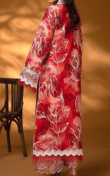 Ellena Red Lawn Suit (2 Pcs) | Pakistani Lawn Dress in USA- Image 2