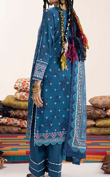 Ellena Denim Blue Lawn Suit | Pakistani Lawn Dress in USA- Image 2