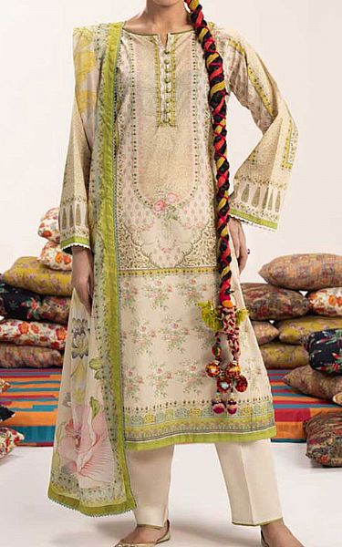 Ellena Ivory Lawn Suit | Pakistani Lawn Dress in USA- Image 1