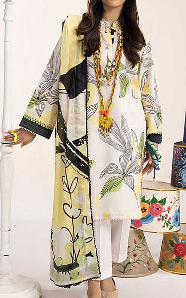 Ellena White Lawn Suit | Pakistani Lawn Dress in USA- Image 1