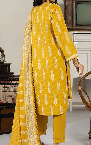 Ellena Mustard Lawn Suit | Pakistani Lawn Dress in USA- Image 2