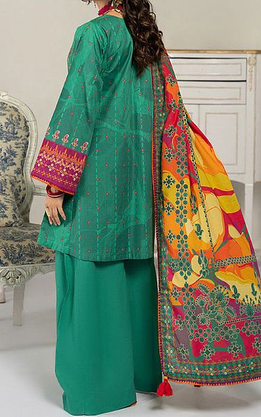 Ellena Emerald Green Lawn Suit | Pakistani Lawn Dress in USA- Image 2