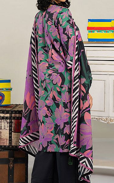 Ellena Purple/Black Lawn Suit | Pakistani Lawn Dress in USA- Image 2