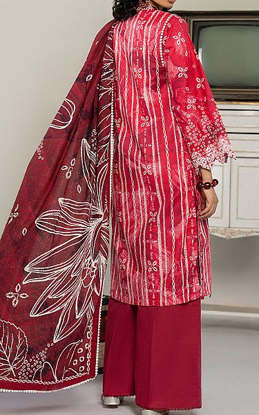 Ellena Solid Pink Lawn Suit | Pakistani Lawn Dress in USA- Image 2