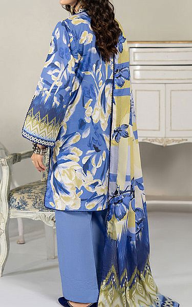 Ellena Cadet Blue Lawn Suit | Pakistani Lawn Dress in USA- Image 2