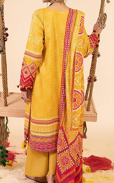Ellena Mustard Lawn Suit | Pakistani Lawn Dress in USA- Image 2