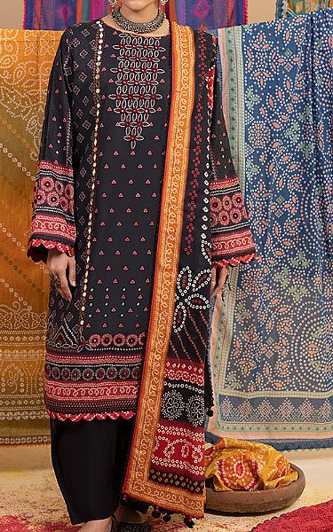 Ellena Navy Lawn Suit | Pakistani Lawn Dress in USA- Image 1