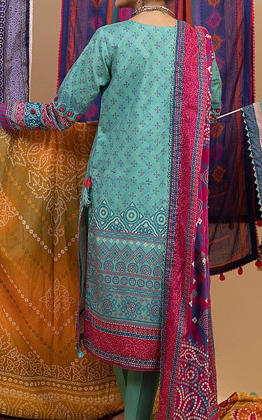 Ellena Turquoise Lawn Suit | Pakistani Lawn Dress in USA- Image 2