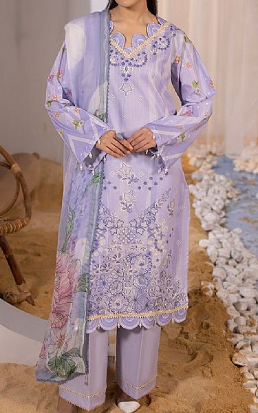 Ellena Lavender Lawn Suit | Pakistani Lawn Dress in USA- Image 1
