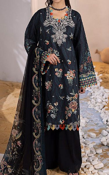 Ellena Black Lawn Suit | Pakistani Lawn Suits- Image 1