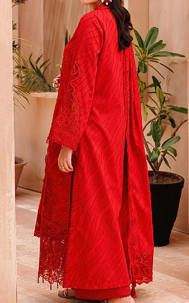 Ellena Red Lawn Suit | Pakistani Lawn Dress in USA- Image 2