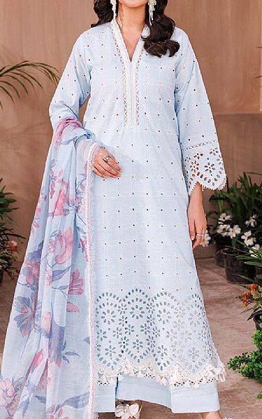 Ellena Light Blue Lawn Suit | Pakistani Lawn Dress in USA- Image 1