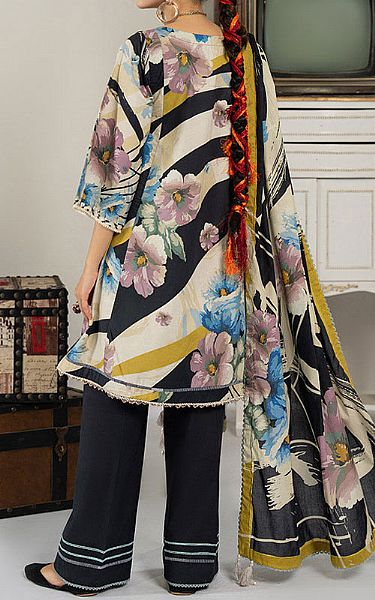 Ellena Ivory/Black Lawn Suit | Pakistani Lawn Dress in USA- Image 2