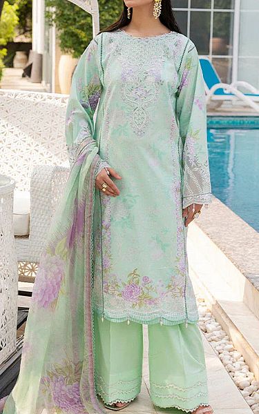 Ellena Mint Green Lawn Suit | Pakistani Lawn Dress in USA- Image 1