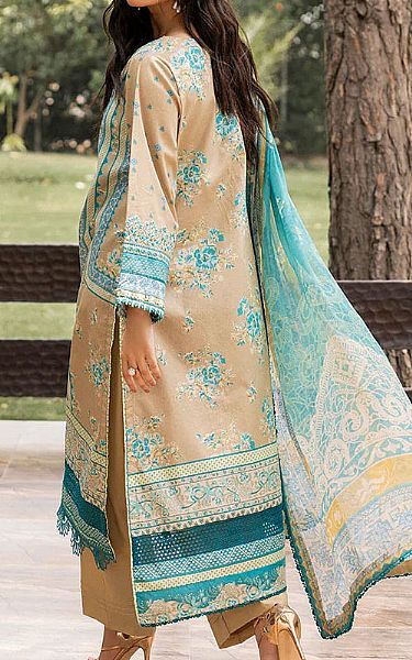 Ellena Beige Lawn Suit | Pakistani Lawn Dress in USA- Image 2
