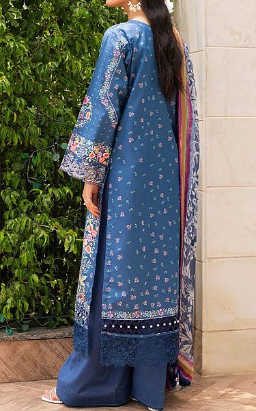 Ellena Denim Blue Lawn Suit | Pakistani Lawn Dress in USA- Image 2