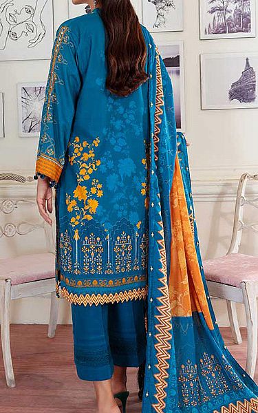 Ellena Denim Blue Khaddar Suit | Pakistani Winter Dresses- Image 2