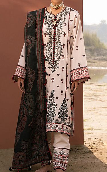 Ellena Cavern Pink Khaddar Suit | Pakistani Winter Dresses- Image 1