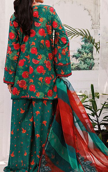 Ellena Teal Lawn Suit | Pakistani Lawn Dress in USA- Image 2