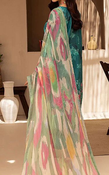 Ellena Teal Lawn Suit | Pakistani Lawn Dress in USA- Image 2