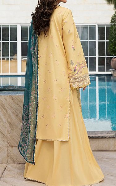 Ellena Sand Gold Lawn Suit | Pakistani Lawn Dress in USA- Image 2