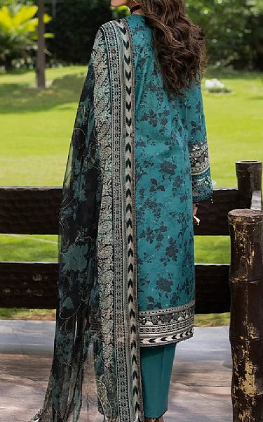 Ellena Teal Lawn Suit | Pakistani Lawn Dress in USA- Image 2