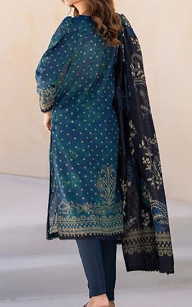 Ellena Teal Lawn Suit | Pakistani Lawn Dress in USA- Image 2