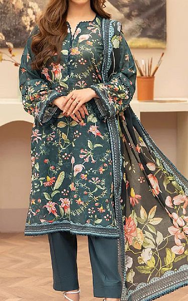 Ellena Mineral Green Lawn Suit | Pakistani Lawn Dress in USA- Image 1
