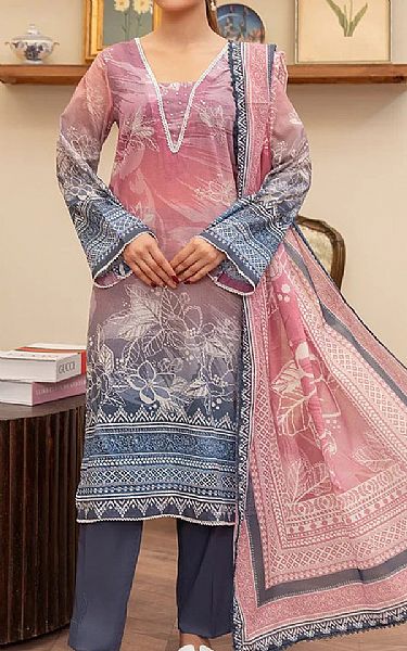 Ellena Pink/Purple Taupe Lawn Suit | Pakistani Lawn Dress in USA- Image 1