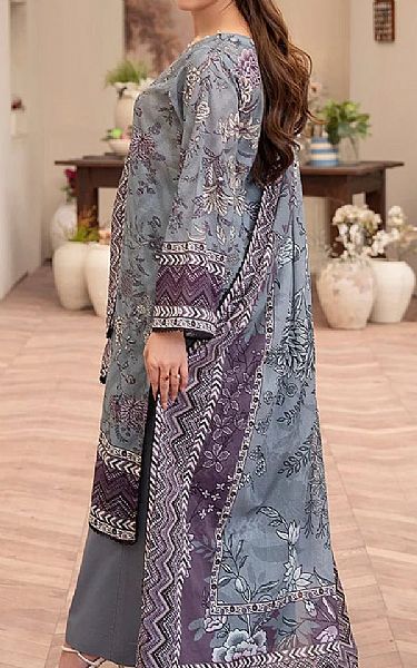 Ellena Grey Lawn Suit | Pakistani Lawn Dress in USA- Image 2