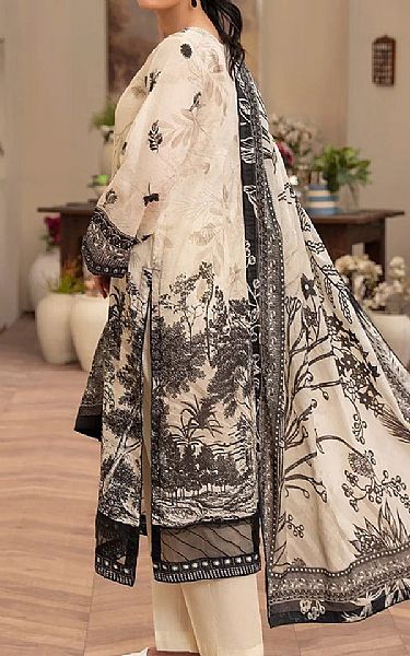 Ellena Ivory/Black Lawn Suit | Pakistani Lawn Dress in USA- Image 2