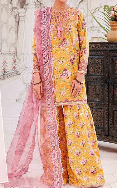 Ellena Butterscotch Lawn Suit | Pakistani Lawn Dress in USA- Image 1