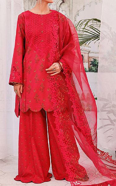 Ellena Cardinal Lawn Suit | Pakistani Lawn Dress in USA- Image 1