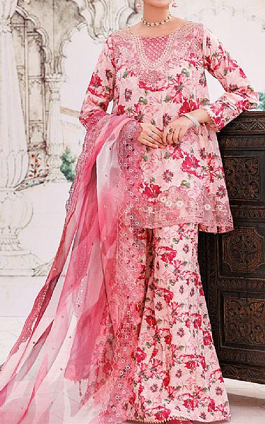 Ellena Light Pink Lawn Suit | Pakistani Lawn Dress in USA- Image 1