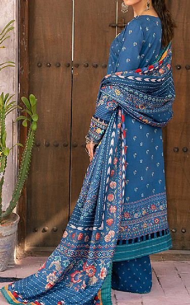 Ellena Blue Jay Viscose Suit | Pakistani Winter Dresses- Image 2