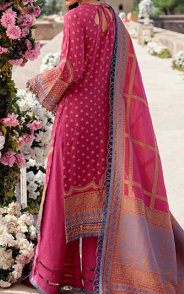 Emaan Adeel Hot Pink Lawn Suit | Pakistani Dresses in USA- Image 2