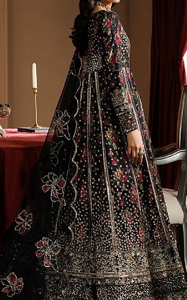 Emaan Adeel Black Chiffon Suit | Pakistani Embroidered Chiffon Dresses USA- Image 2