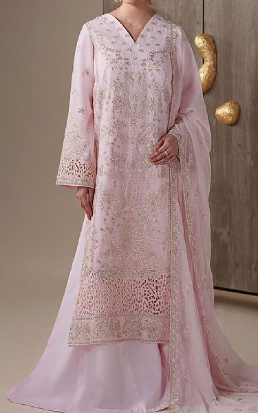 Emaan Adeel Pink Chiffon Suit | Pakistani Embroidered Chiffon Dresses USA- Image 1