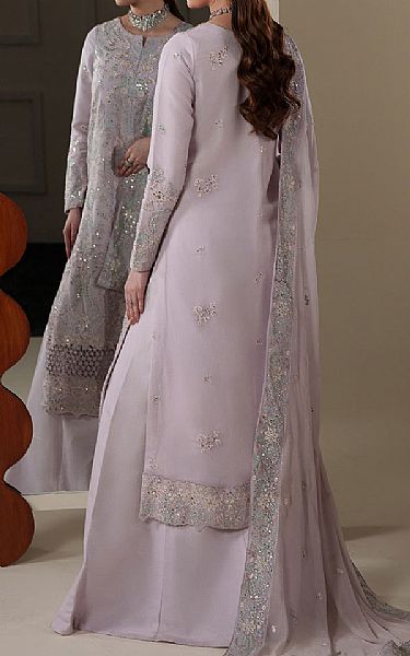 Emaan Adeel Lavender Chiffon Suit | Pakistani Embroidered Chiffon Dresses USA- Image 2