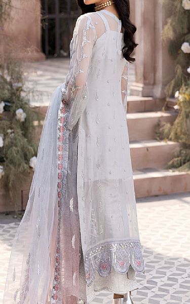 Emaan Adeel Light Grey Chiffon Suit | Pakistani Dresses in USA- Image 2