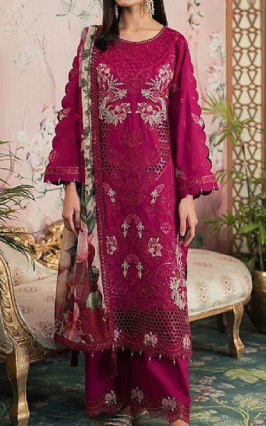 Emaan Adeel Crimson Lawn Suit | Pakistani Lawn Suits- Image 1